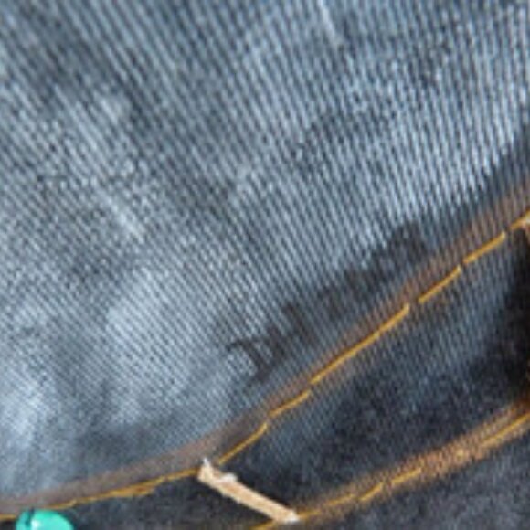 Custom Unique Black Denim Jacket Vest With Original Wolf Painting NC Artist "DH" - Picture 5 of 13